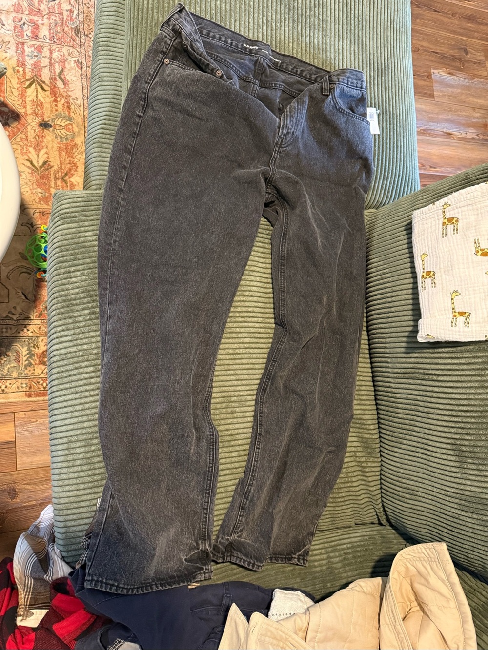Old Navy Men's Washed Black Relaxed Jeans